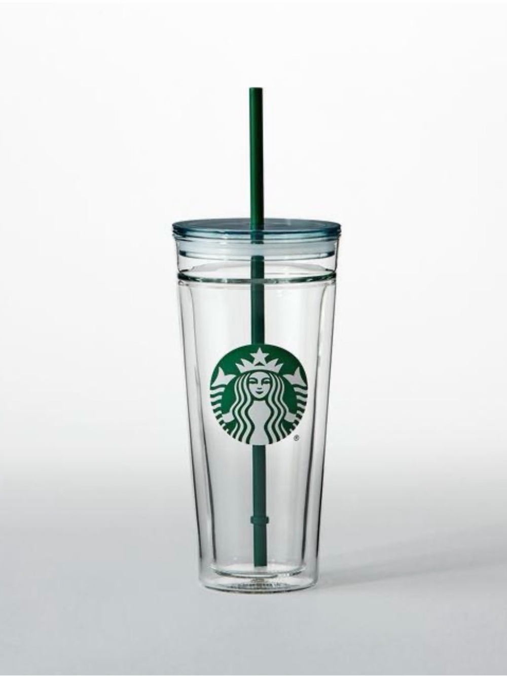Starbucks Double-Wall Glass Tumbler with Lid & Straw 20oz